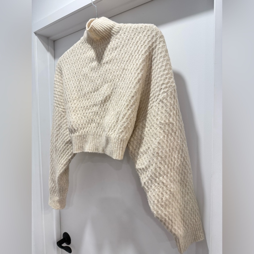 Zara Turtleneck Sweater w/ Open Back - Picture 2 of 7